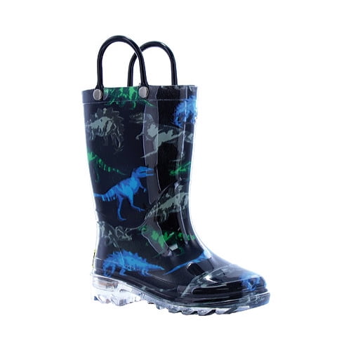 Western Chief Kids' Waterproof Rain Boots That Light up with Each Step