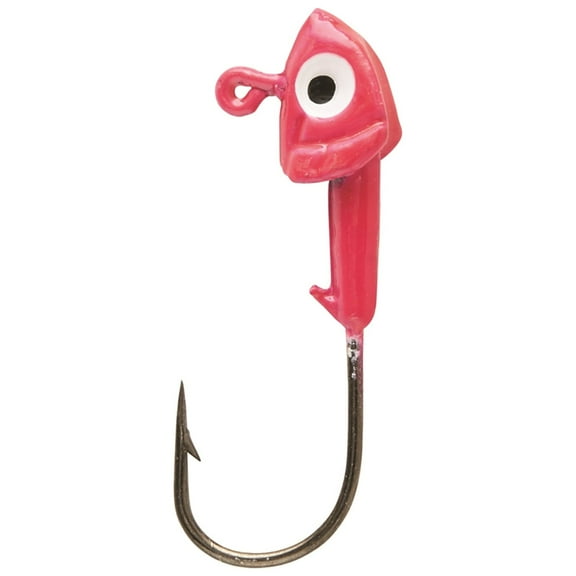 Eagle Claw Panfish Insider Tube Fishing Jig Head, Bronze Hook & Pink, 1/32 oz., 10 Count