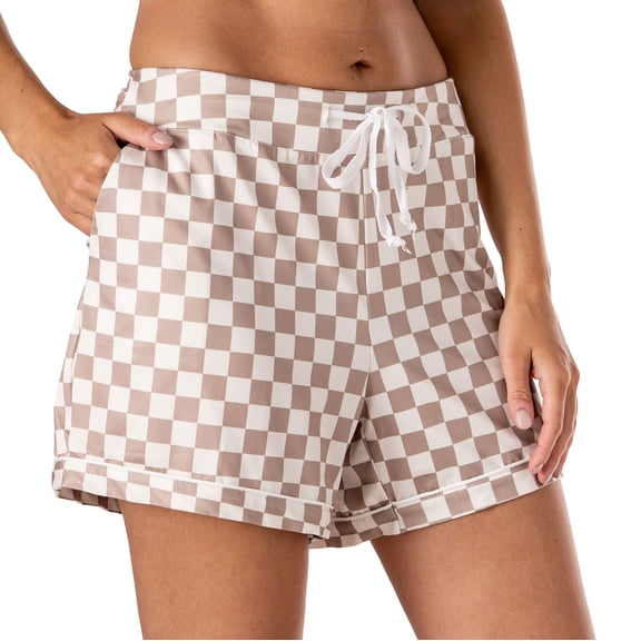 Hello Mello Breezy Does It Soft Lounge Pajama Shorts, Late Checkout (Women's)