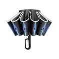 thumbnail image 4 of lionlar Automatic Folding Umbrella 60 Ribs Portable Umbrella Windproof Rain Umbrella Black, 4 of 9