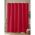thumbnail image 4 of Shower Curtain Red Shower Curtains for Bathroom, Waterproof Polyester Shower Curtain Set with Hooks, Standard Size 66" x 72" Solid Color, 4 of 6