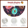 thumbnail image 3 of Balery Donuts1 Printed Christmas Tree Skirt , Merry Christmas Party Christmas Tree Decoration,Adjustable Tree Skirt-30", 3 of 6