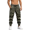 thumbnail image 3 of zbxnLI Plus Size Men's Cargo Jogger Pants Outdoor Hiking Running Casual Stylish Sweatpants with Pockets M-5XL, 3 of 7
