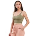 thumbnail image 2 of Women's Stretchy Seamless Serenity Cropped Tank Top, Smoky Olive, Small / Medium, 1 Piece, 2 of 5