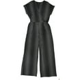 thumbnail image 2 of Alfani Womens Wide Leg Jumpsuit, Black, Medium, 2 of 2