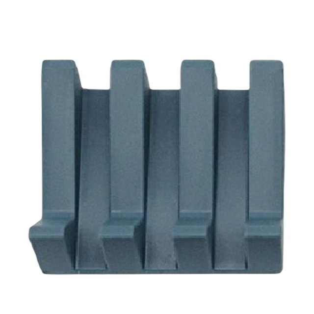 Jabonera de baño Soledad bandeja de drenaje automático Estante decorativo Azul oscuro