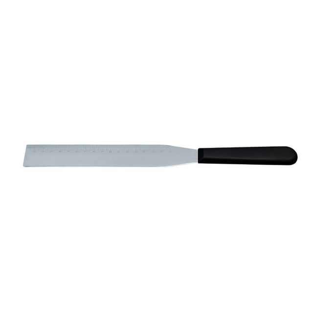 para Pastel de Acero Inoxidable Cuchillo para Pastel de 8 '', Crema para Pastel Más Suave con Esca, para Gseado Agitador de Espá Negro Sunnimix Espátula de pastel
