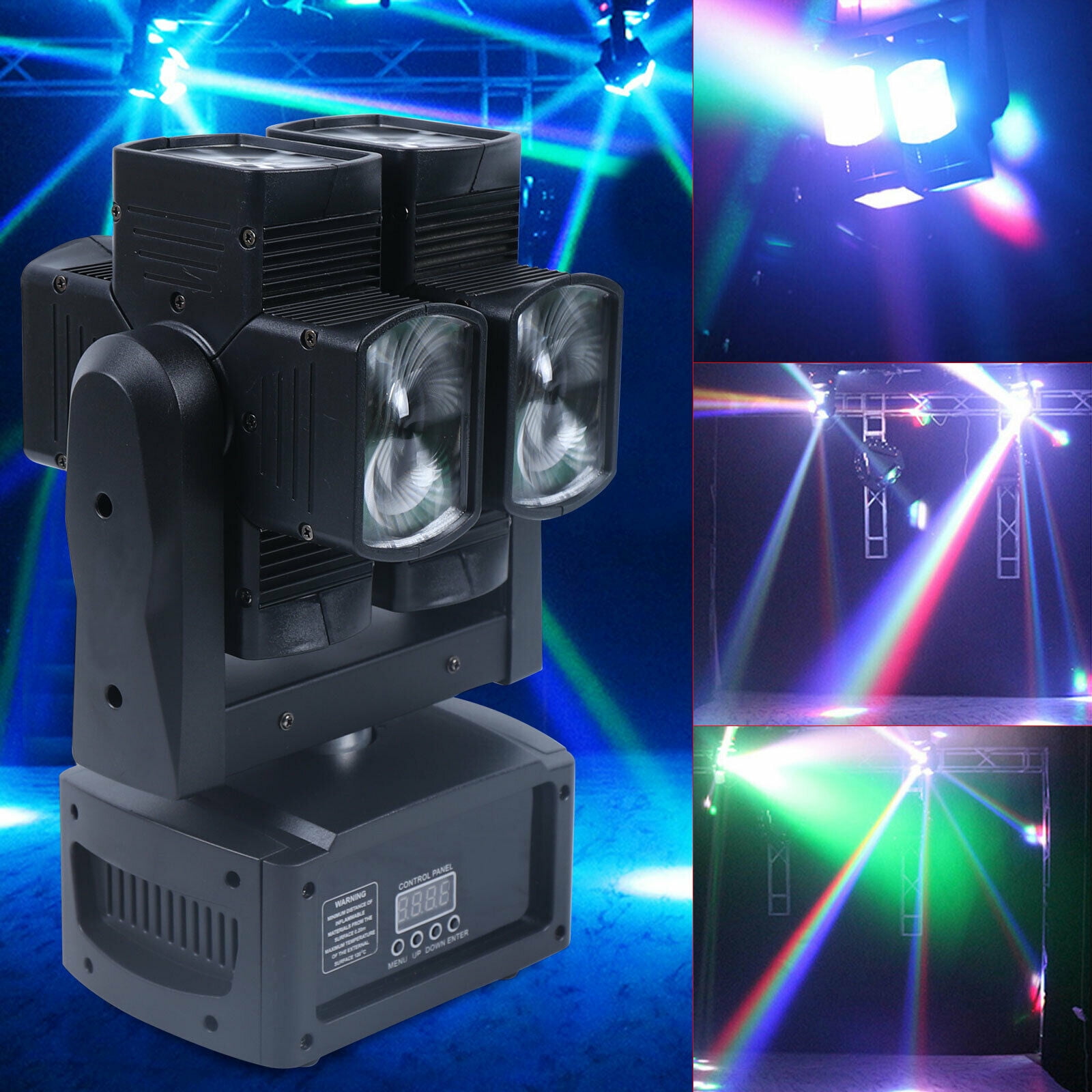 3 In 1 RGB 16LED  Projector Stage Light DMX Mixing Wedding DJ Disco Party Lamp 