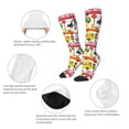thumbnail image 6 of Balery Transports with Animals Printed Novelty Socks Men's Women's Crew Socks Sports Socks Knee High Socks Cotton Socks Quirky and Cool Socks, 6 of 9
