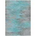 thumbnail image 2 of Addison Rugs Chantille Indoor/Outdoor Transitional Lines Teal Washable Rectangle Rug, 9' x 12', 2 of 6