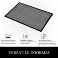 thumbnail image 4 of A1HC Indoor Outdoor Mat, Front and Back Entrance Welcome Mats, Large Front Door Patio Mats 32X48 Inches, Non-Slip Easy Clean Entrance Washable Large Size Doormats, Dark Grey, 4 of 8