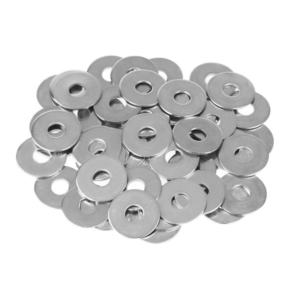 Helifouner 50 Pieces M8X25X1.5Mm Fender Washers 304 Stainless Steel Large Fender Washers Inner Diameter 8Mm Outer Diameter 25Mm Thickness 1.5Mm