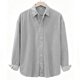 thumbnail image 4 of pstuiky camisas de manga larga para hombre, Camisa informal de pana de color liso con cuello abotonado y manga larga para hombre salir tops xxxxl, 4 of 7