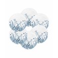 thumbnail image 7 of 15 Inch Round Placemats Set of 6, Blue Spring Floral Non Slip Heat Insulation PP Table Mats, Watercolor Elegant Pastoral Flowers Washable Place Mats for Kitchen Dining Party Table Decor, 7 of 7