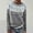 001 Gray, variant on Women's Knitted Fair Isle Print Retro Sweater Crewneck Long Sleeve Pullover Tops Casual Loose Tops