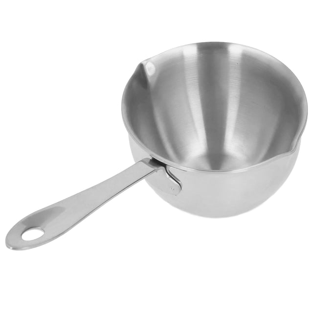 Milk Chocolate Pan, Stainless Steel Melting Saucepan Portable Rustproof Ergonomic 200ml For Cooking Silver,Gold,Rose Gold