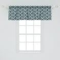 thumbnail image 2 of Ambesonne Vintage Window Valance, Spiral Design with Worn out Composition Ornamental Antique Abstract Lines, Curtain Valance for Kitchen Bedroom Decor with Rod Pocket, 54" X 18", Dark Teal Eggshell, 2 of 3