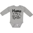 thumbnail image 3 of Inktastic Mama is My Bestie Boys or Girls Long Sleeve Baby Bodysuit, 3 of 5