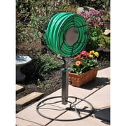 Yard Butler Free Standing Swivel Hose Reel - Water Hose Caddy For Yard or Garden - Outdoor Garden Hose Accessories, Water Hose Reel Rotate 360 Degree, Freestanding Metal Outdoor Water Pipe Stand