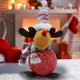 thumbnail image 4 of Alce de peluche navideño, peluche con luz, ciervo navideño, decoración, alce de peluche, figuritas de alce, muñecos de peluche suaves y encantadores, 4 of 6