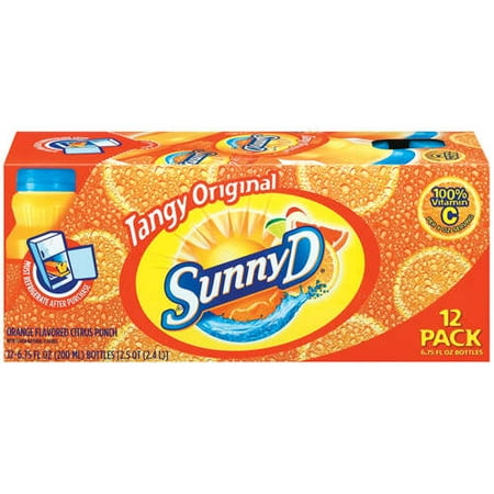 Sunny D: Orange Tangy Original 6.75 Oz Citrus Punch, 12 ct