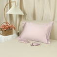 thumbnail image 7 of REGALWOVEN 1 Pcs Breathable Pillow Case with Envelope, Satin Pillowcases for Hair and Skin Pink Queen, 7 of 7