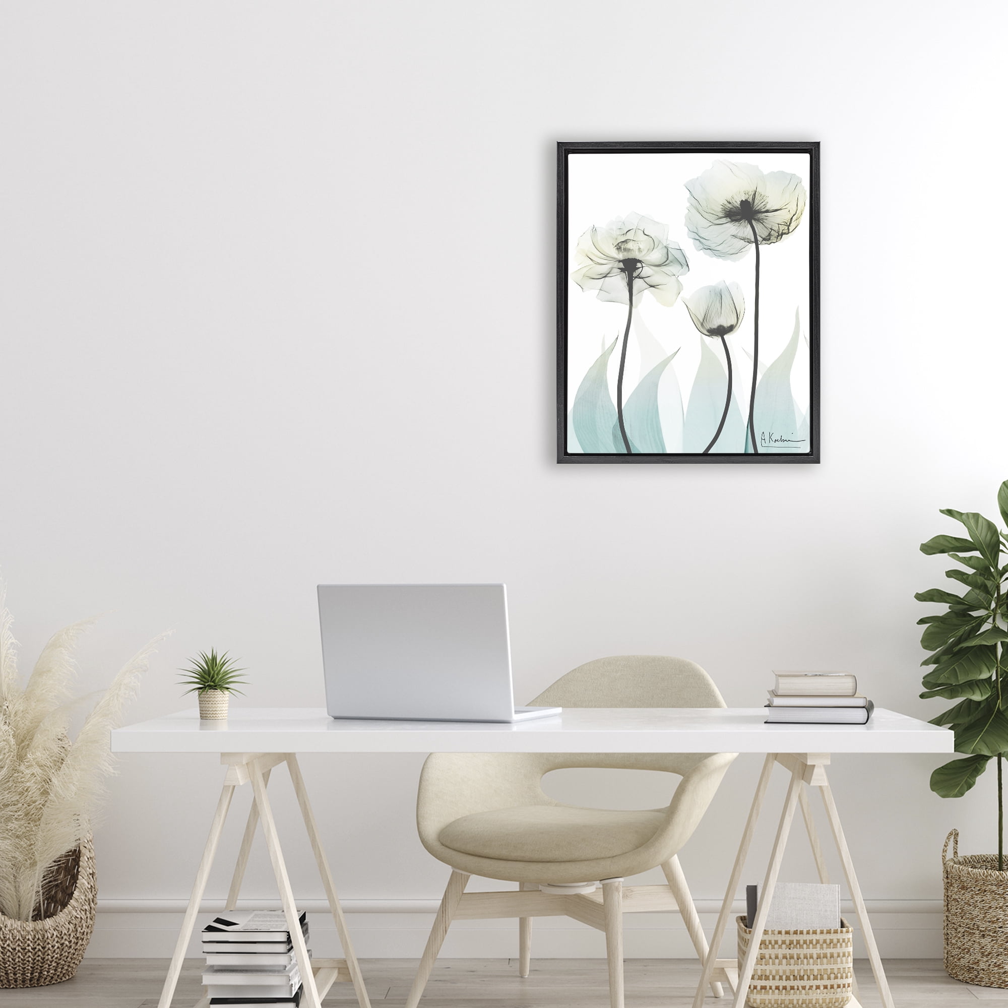 Stupell Industries Luxury Of Creation Black Framed Floater Canvas Wall Art, design by Albert Koetsier