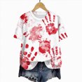 thumbnail image 6 of Towmus Women's Shirt Graphic Tees Halloween Clothes Loose Fit Casual Crew Neck Short Sleeve Tops, 6 of 6