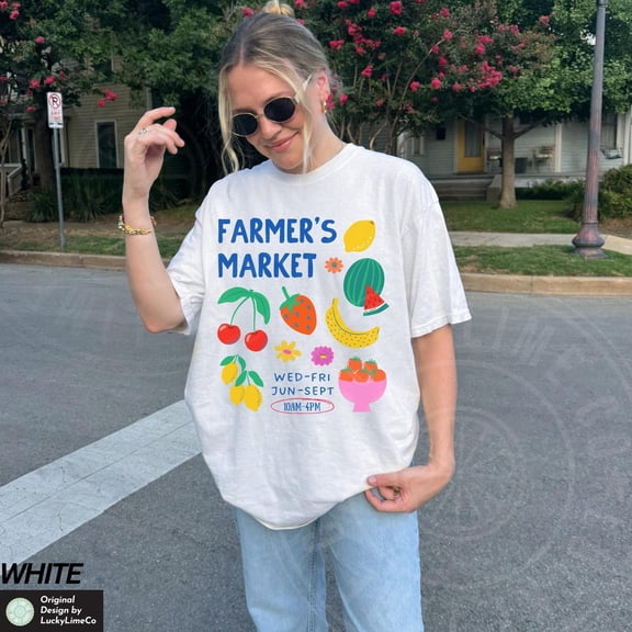Womens Flower Shirt, Farmers Market Shirt, Flower Market Tshirt, Fruit Shirt, Tomato Shirt, Aesthetic Flower Shirt, Y2K Shirt, Floral Shirt All Size S-5Xl