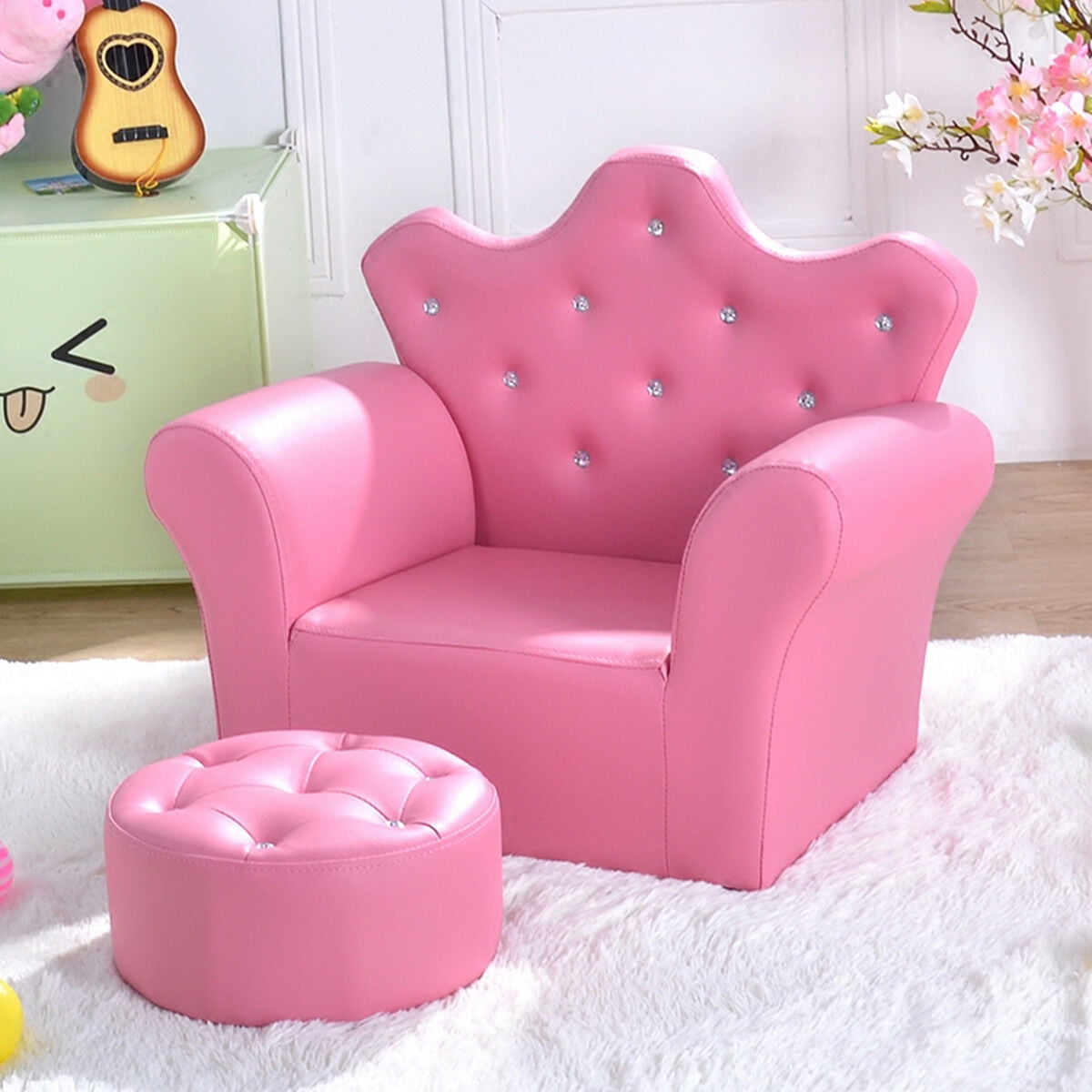 kids pink sofa chair