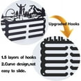 thumbnail image 3 of Hockey Medal Hanger Display Ice Hockey Medal Holder 5 Rows 20 Hangers Sports Award Metal Rack Iron Medal Rack Wall Mounted Race Medal Hook for Athletes Gifts for Kids, 3 of 7