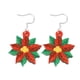 thumbnail image 2 of Pendientes navideños de Papá Noel con colgante brillante, pendientes divertidos plateados, regalo de Navidad, 2 of 6