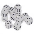 thumbnail image 2 of DND Dice Set-Chessex D&D Dice-16mm Frosted Clear and Black Plastic Polyhedral Dice Set-Dungeons and Dragons Dice Includes 12 Dice – D6, 2 of 3