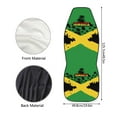 thumbnail image 5 of ZIATUBLE Jamaican Flag Car Front Seat Covers Palm Tree High Bucket Seat Protector Pack of 2 Polyester Driver Seat Covers for Women Fit for Car Truck SUV Auto Interior Accessories, 5 of 7