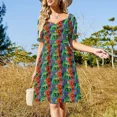 thumbnail image 4 of Vestido de manga corta Castle - Explore Series, vestido de verano para mujer, vestidos de noche para mujer, vestidos de mujer, 4 of 7