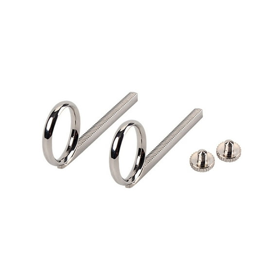 Masteelf Trumpet Slide Finger Ring and Screw Accessories Replacement Set Silver Metal