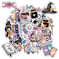 35pcs-70pcs Mystical Stickers Stationery Stickers Celestial Kids Stickers Toy for Phone Laptop Suitcase