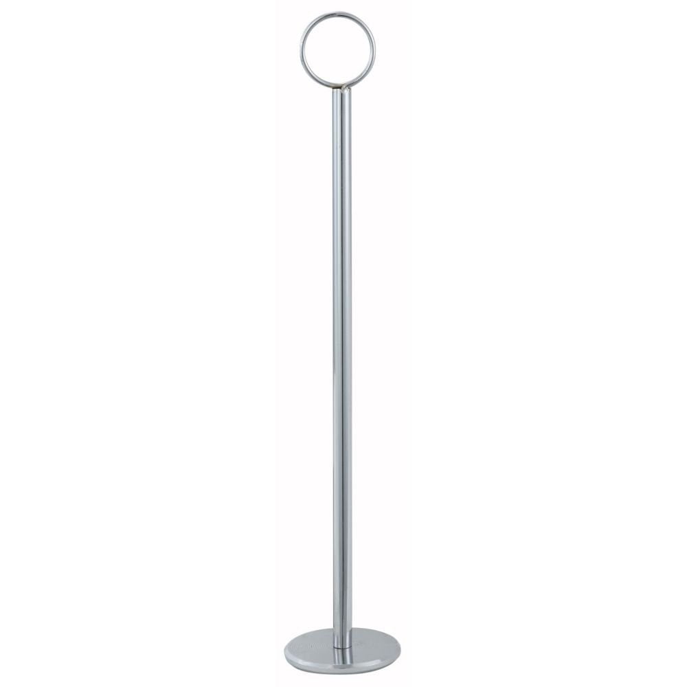 Winco Stainless Steel Table Number Holder, 12", Silver 1/Each