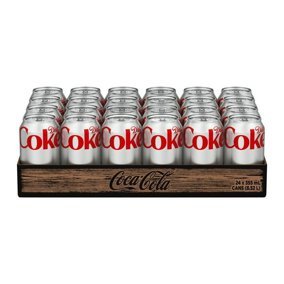 Coke Diète Canette de 355 mL, paquet de 24 24 x 355 mL