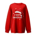 thumbnail image 4 of Odeerbi Christmas Sweatshirts for Women Crewneck Sweatshirts Fashion Print Pullover Tops Long Sleeve Comfortable Blouse, 4 of 4