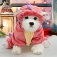 thumbnail image 1 of Halloween Dog Elastic Dinosaur Pet Outfit Velvet Casual Wear For Small Medium Sized Dogs, 1 of 3