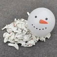 thumbnail image 1 of Globo de látex con forma de muñeco de nieve y alce navideño Globo decorativo para fiesta navideña Snow Treasure White, 1 of 6