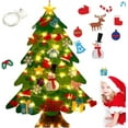 thumbnail image 7 of KANOHENO Montessori Felt Christmas Tree - Kids Interactive Christmas Decor with 32 Pcs Felt Ornaments, 17ft(5m) Lights, DIY Non-Woven Felt Tree for Toddlers, Holiday Activity, 7 of 7