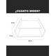thumbnail image 4 of Set De 2 Piezas Repisas Buro Flotantes 40 X 40 Cm Teka Artico.303 Hanlob 2 Repisa Flotante Moderna con cajón, 4 of 6