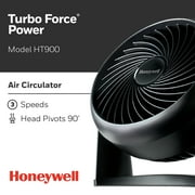 Honeywell Turbo Force Air Circulator Personal Fan, New, Black, W 8.94 x H 10.9 x L 6.3, HT900