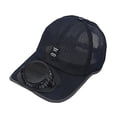 thumbnail image 4 of Sombrero de visera con ventilador para adultos, sombrero de visera para acampar, escalar, mochilero, 4 of 8