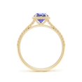 thumbnail image 2 of ANGARA Natural Tanzanite Twist Rope Split Shank Ring in 14K Yellow Gold for Women (Size-6mm) | December Birthstone, Birthday, Anniversary, Jewelry Gift for Women | Natural Tanzanite Ring, 2 of 8