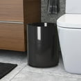 thumbnail image 2 of nu steel Loft Wastebasket Shiny Black Resin Finish, 2 of 4