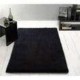 thumbnail image 1 of Amazing Rugs NS2015-57 5x 7 Pi Joufflu Shaggy Main Touffeté Zone Tapis en Noir, 1 of 1
