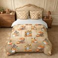 thumbnail image 3 of Erosebridal Fall Scarecrow Pumpkin Queen Bedding 7pcs,Happy Thanksgiving Bedding Comforter Set Queen,Tan,Reversible, 3 of 6